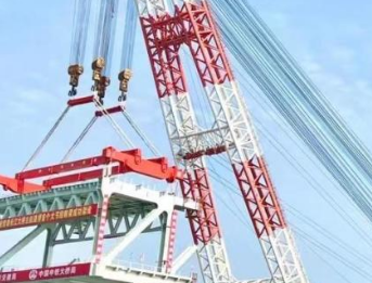 吊装搬运常泰长江大桥建设使用钢丝绳索具起吊物料